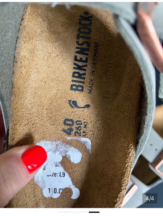 Birkenstock Arizona Double-Strap Sandals in Taupe with Rose Gold Buckles